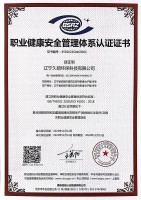 職業(yè)健康安全體系認證證書